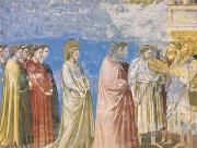 GIOTTO di Bondone The Marriage Procession of the Virgin (mk08) oil painting reproduction
